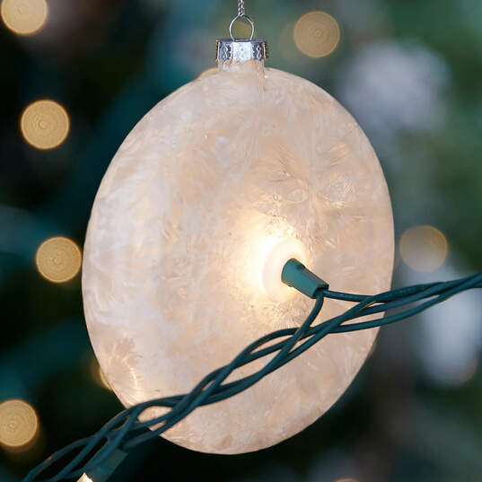 Frosted Serenity Ornament image number 2