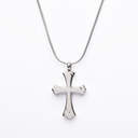 Stainless Steel Cross Pendant With Chain image number 2